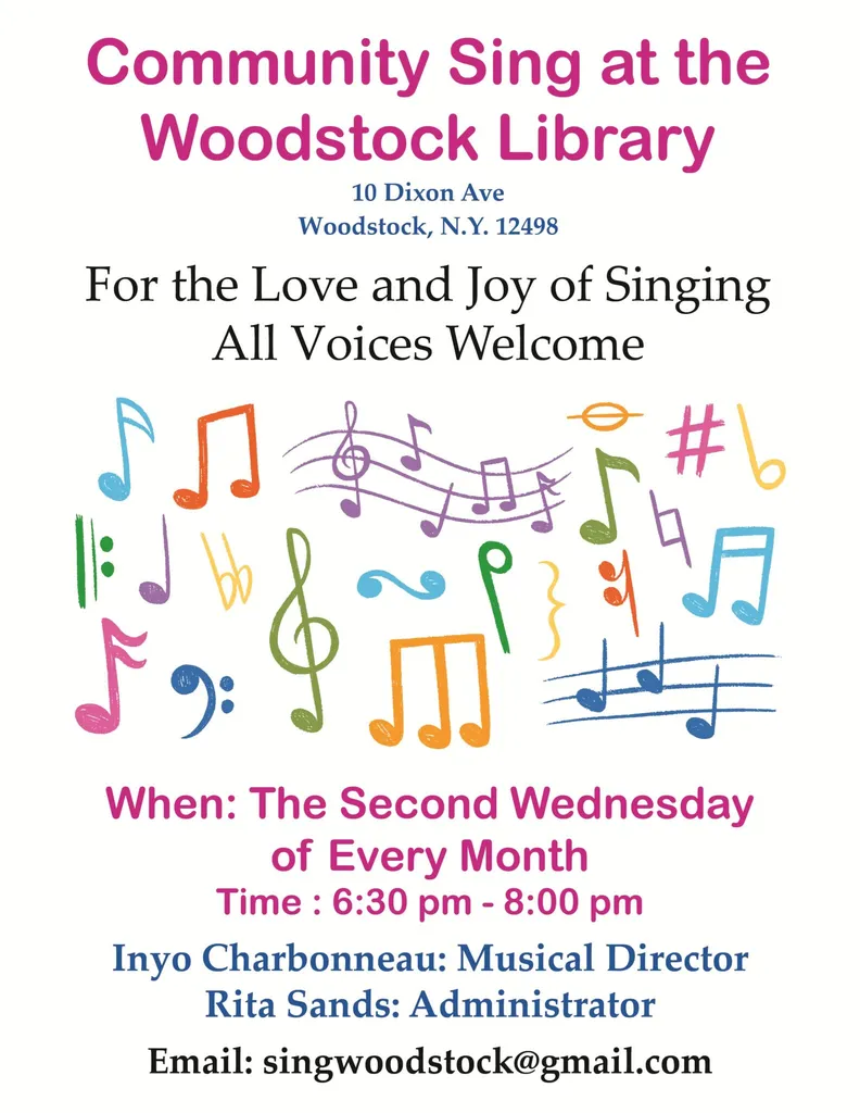 Community Sing at the Woodstock Library