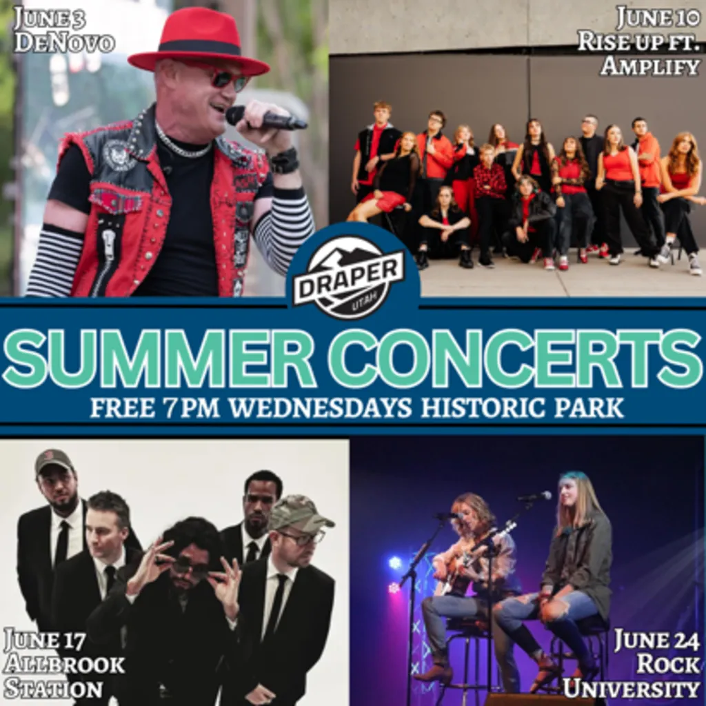 Draper Concerts in the Park flyer