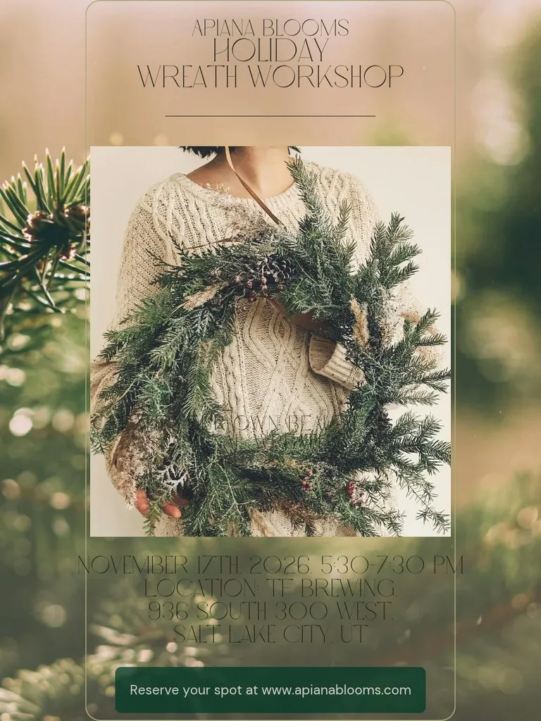 Apiana Blooms Wreath Workshop