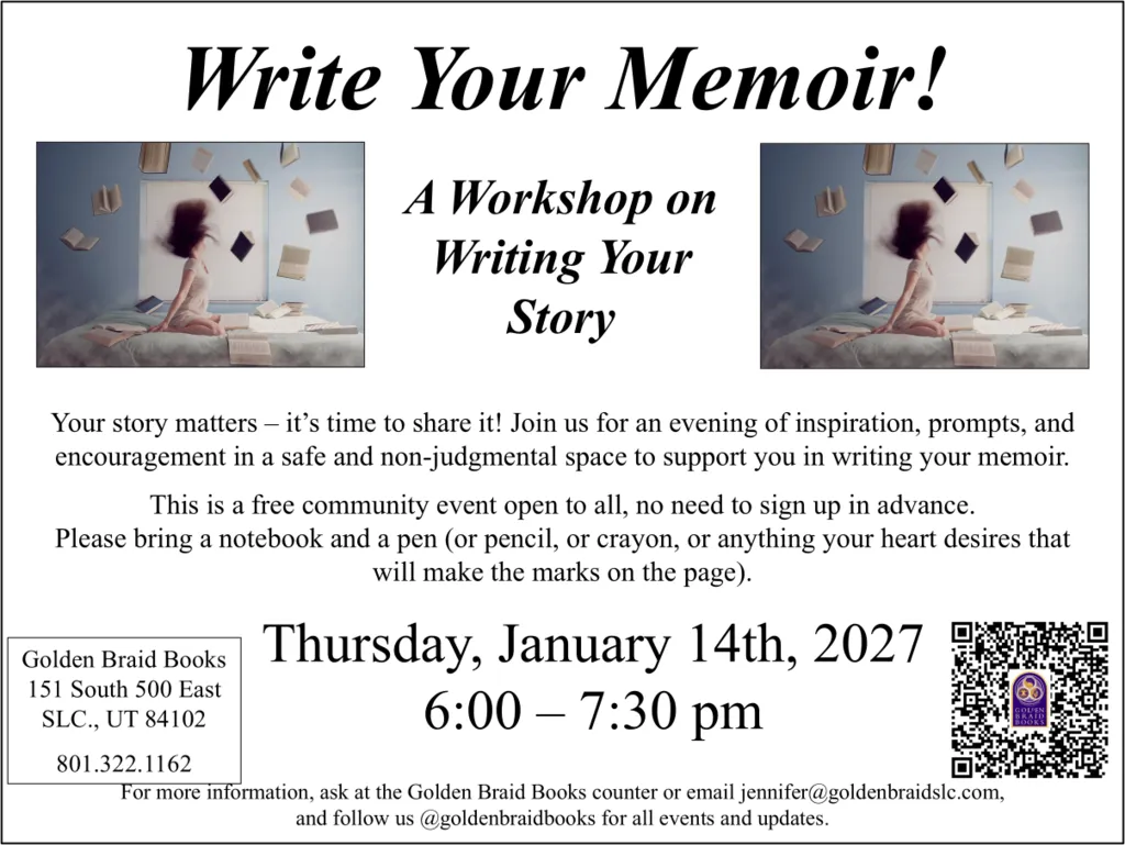 Writing Workshop Series: Write Your Memoir!