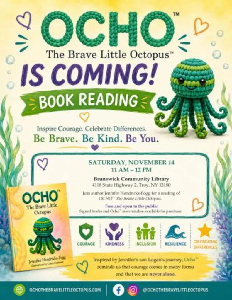 Ocho™ The Brave Little Ocotopus Author Visit
