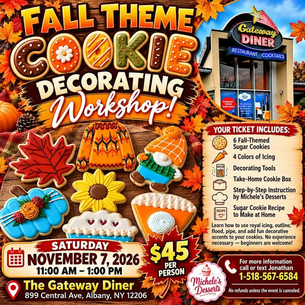 Fall Cookie Decorating Workshop at the Gateway Diner