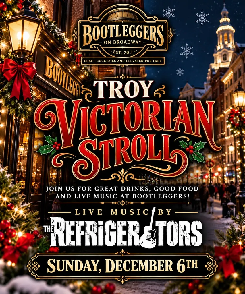 🎄 Troy Victorian Stroll at Bootleggers! 🎶