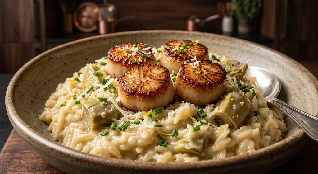 Date Night: Seared Scallops and Orzo Risotto, 21+ (December 11)