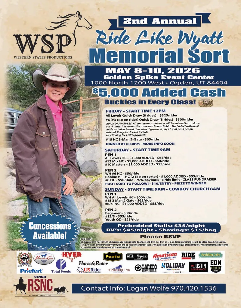 Ride Like Wyatt Memorial Sort