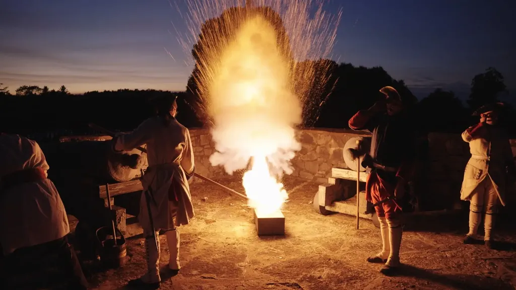 Ticonderoga Guns by Night
