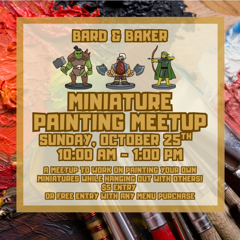 CANCELLED - Miniature Painting Meetup