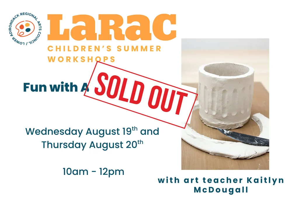 Summer Children's Workshop: Sculpture Fun with Air-Dry Clay