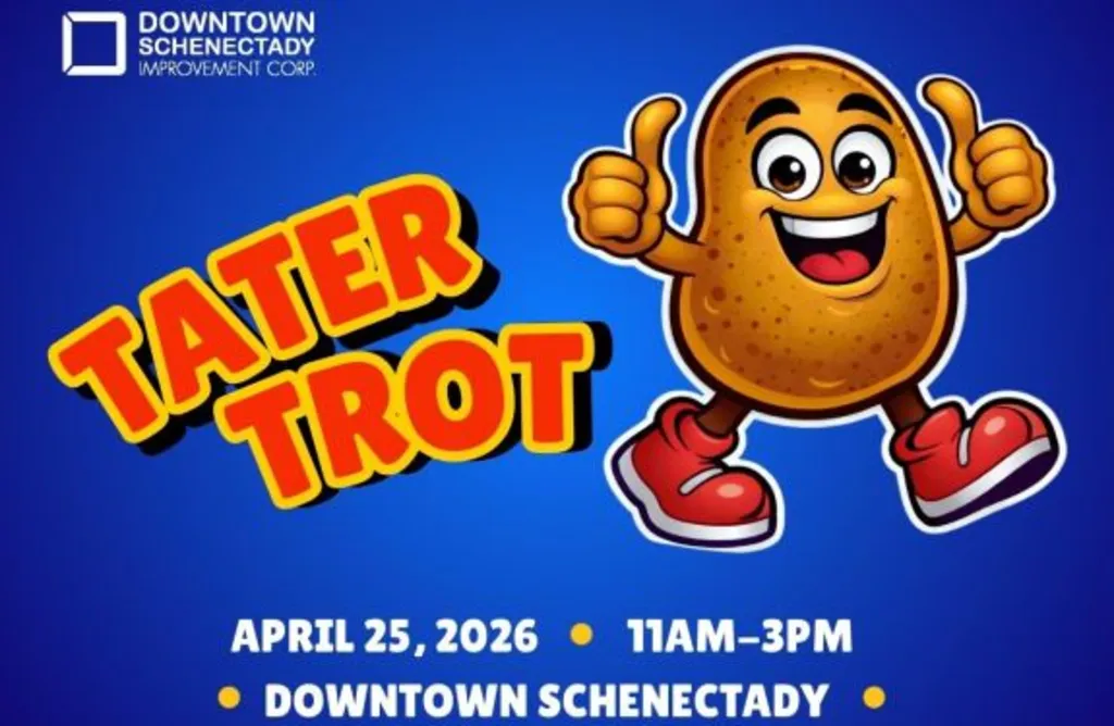 Tater Trot! Join downtown Schenectady! Taste our “Devil’s Tango Tot”!