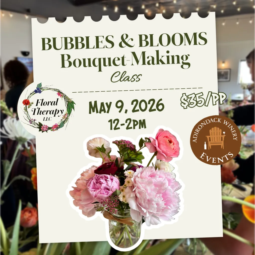 Bubbles & Blooms – Mother’s Day Bouquet Class