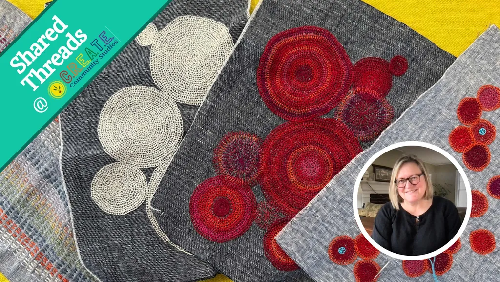 Slow Stitching with Jennifer Wilkerson from Brosgé Clothing at CREATE Community Stuidos- Troy