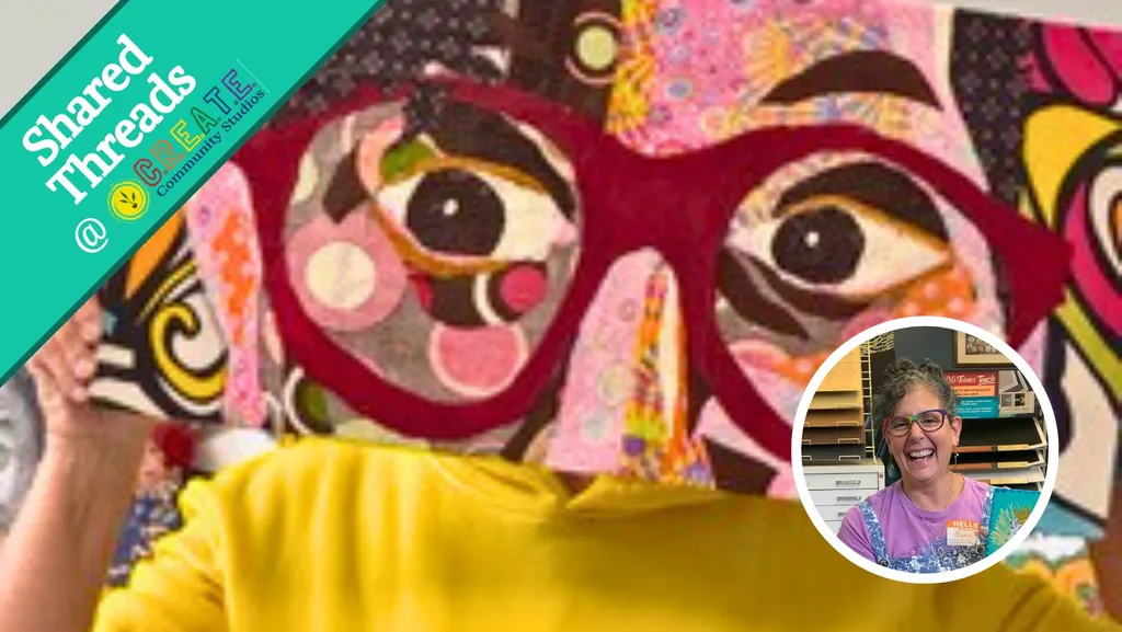Fabulous Fabric Faces with Maria DeAngelo at CREATE Community Stuidos- Troy