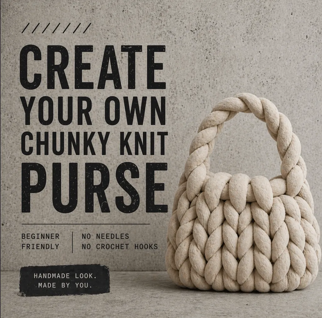 Create your own Chunky knit Purse Workshop