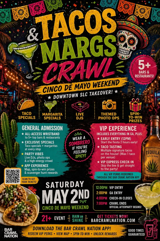 Tacos & Margs Crawl – Cinco de Mayo Weekend