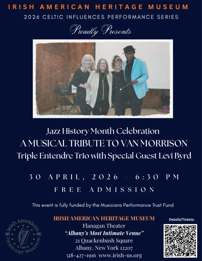 IAHM Celtic Influences Series: A Musical Tribute to Van Morrison with the Triple Entendre Trio and Special Guest Levi Byrd