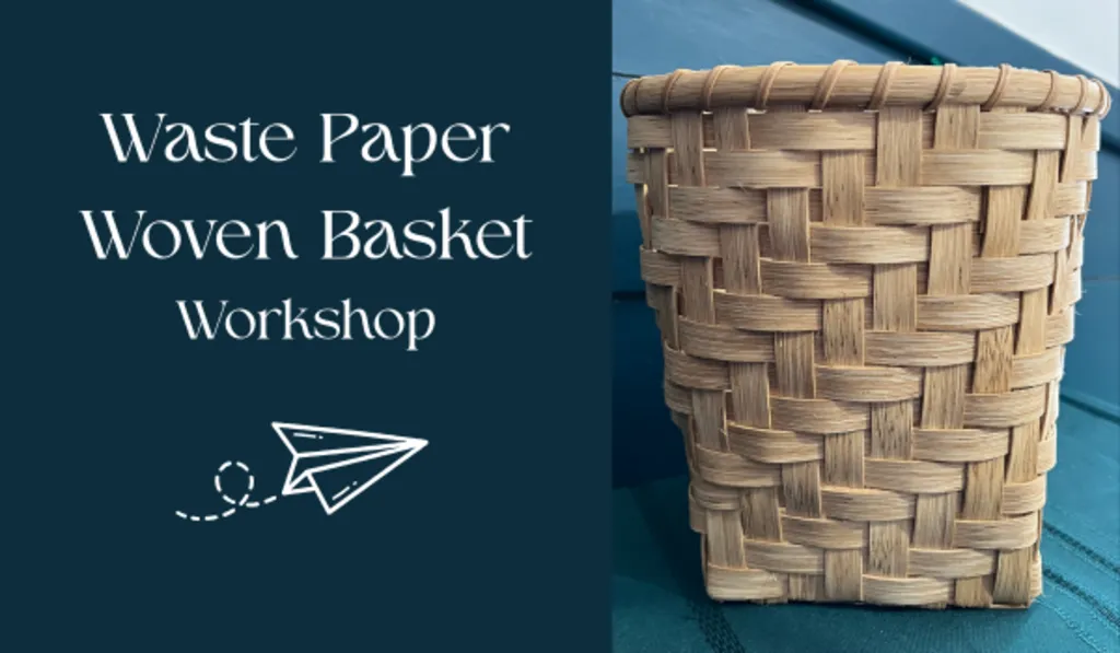 Waste Paper Woven Basket