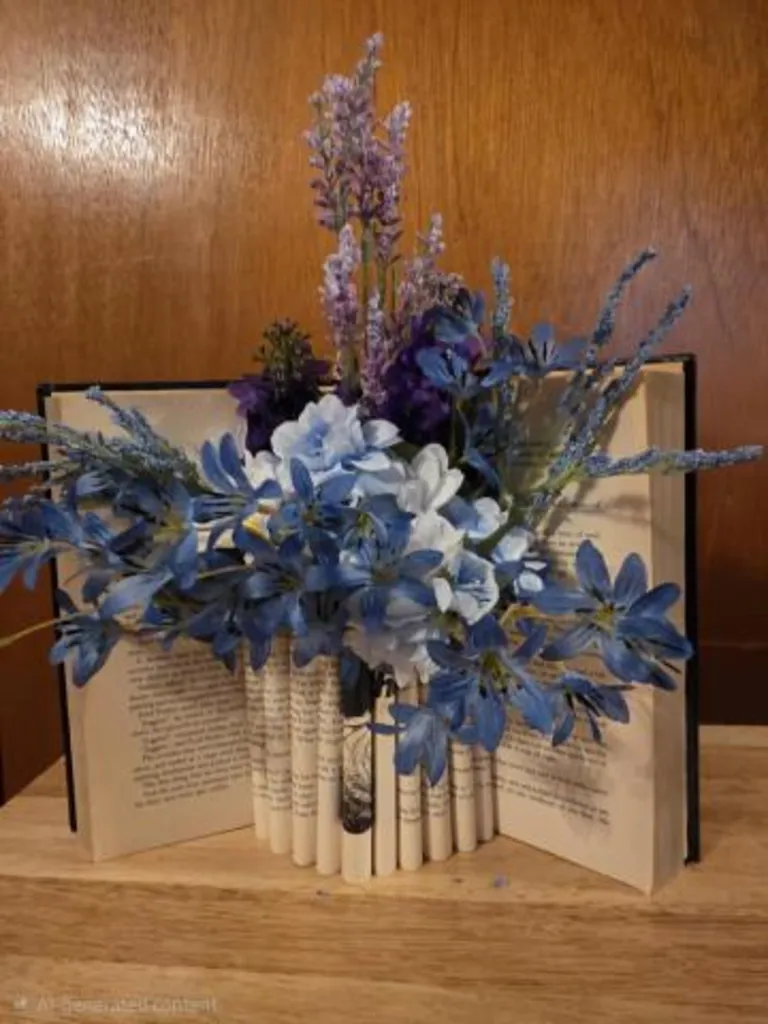 Craft Your Own Book Bloom Vase
