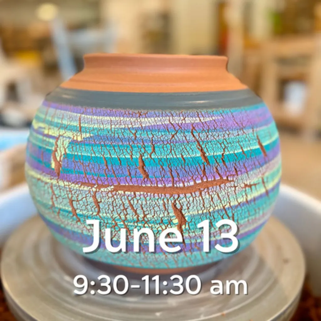 Pottery Decorations: Sodium Silicate (fundraiser), Sat June 13, 9-11:30 am