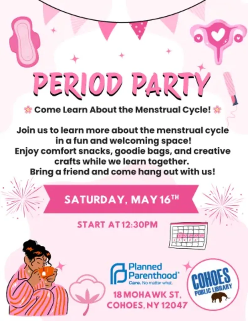 Period Party Come Learn About the Menstrual Cycle