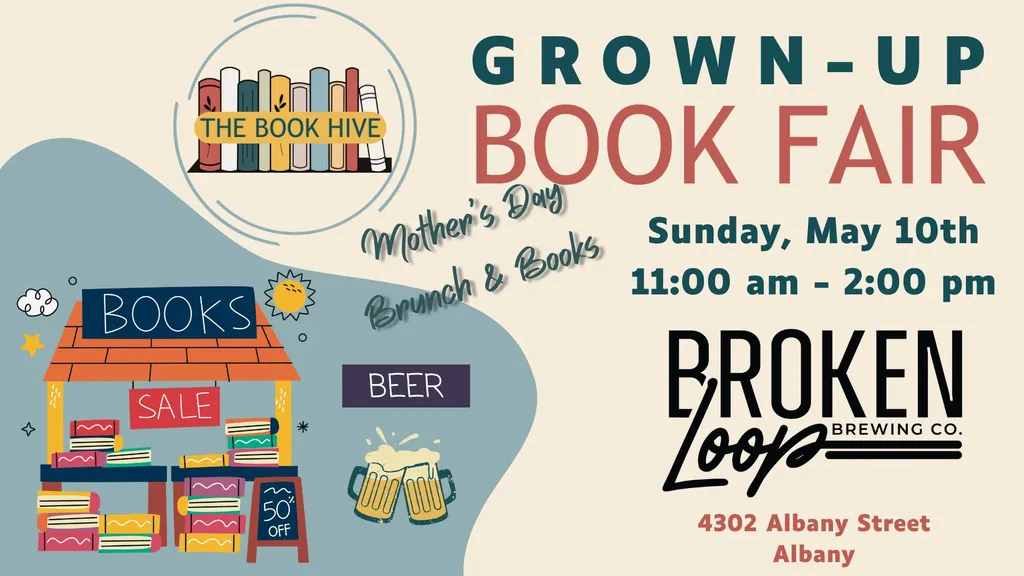 Grown-Up Book Fair & Mother's Day Brunch at Broken Loop Brewing