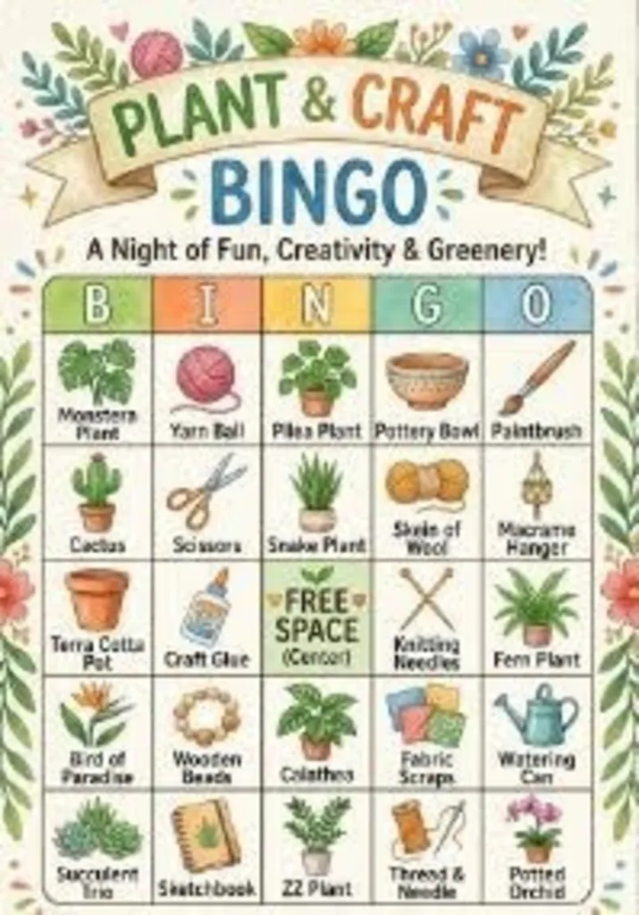 Plants & Crafts BINGO