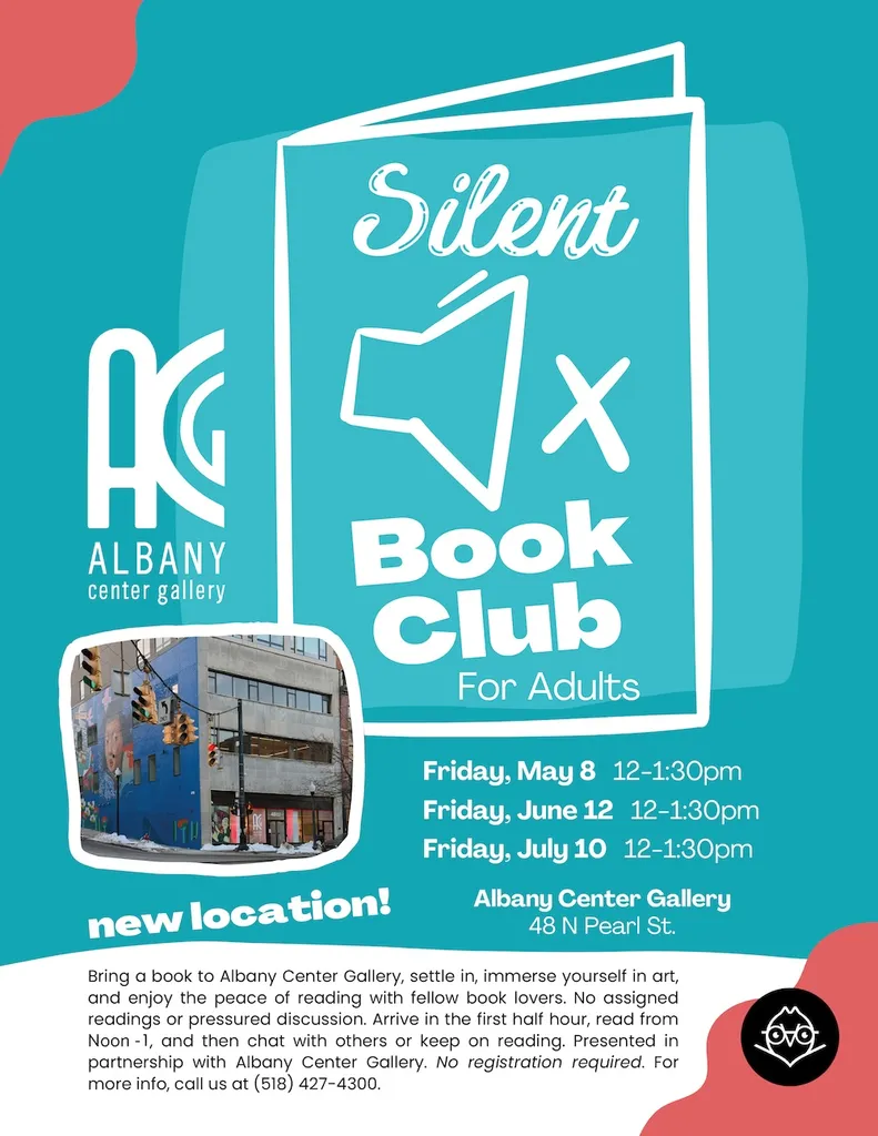 Silent Book Club for Adults with Albany Public Library at ACG