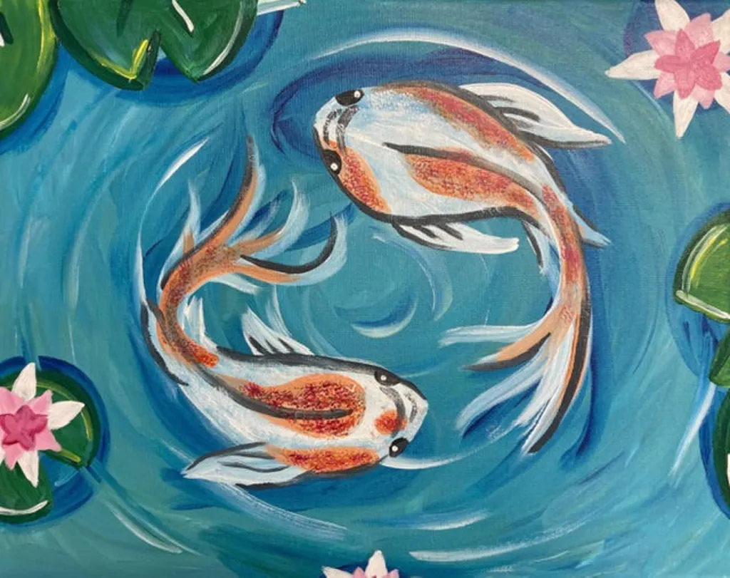 Koi Pond Paint & Sip Event 6/13/26 @ 6:30pm