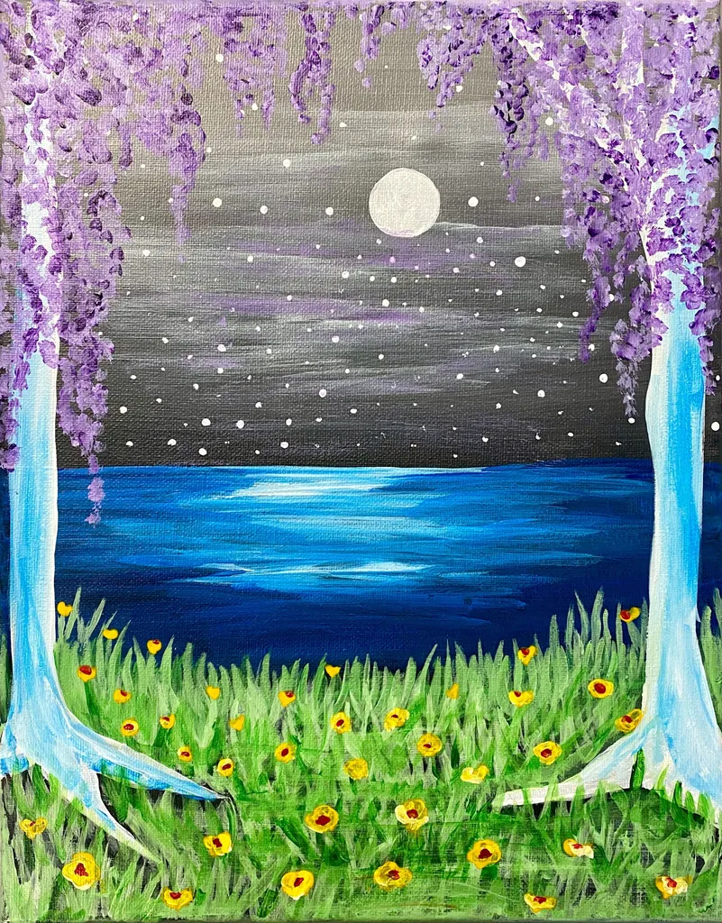 Flowering Lake Paint & Sip Event 6/19/26 @ 6:30pm