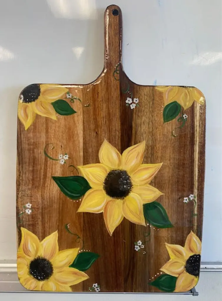 Sunflower Charcuterie Board Paint, Pour, & Sip Event! *NEW! 6/20/26 @ 6:00pm