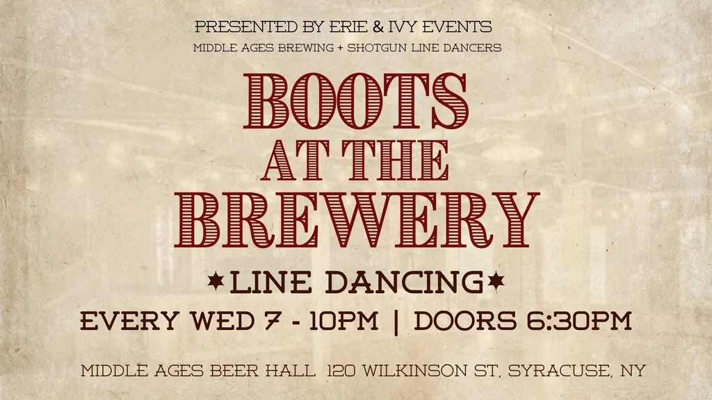Boots at the Brewery | Line Dancing @ Middle Ages