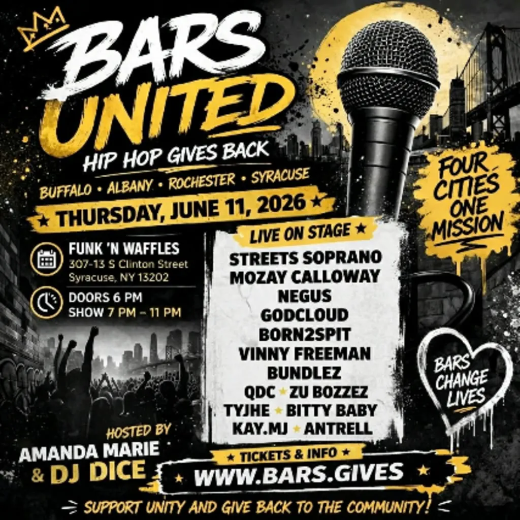 Tickets for BARS United featuring: Streets Soprano, GodCloud, Negus, Vinny Freeman, BTS , Mozay Calloway w/s/g TyJhe, Bitty Baby, QDC, BundleZ, Kay.MJ