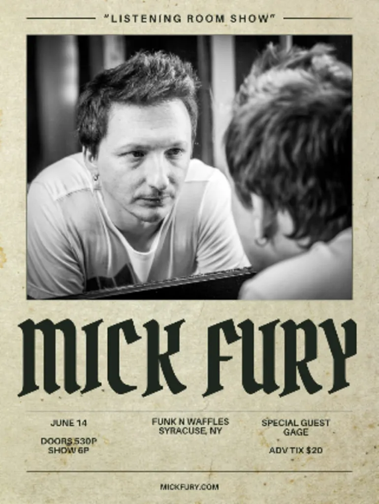 Tickets for Mick Fury w/s/g GAGE