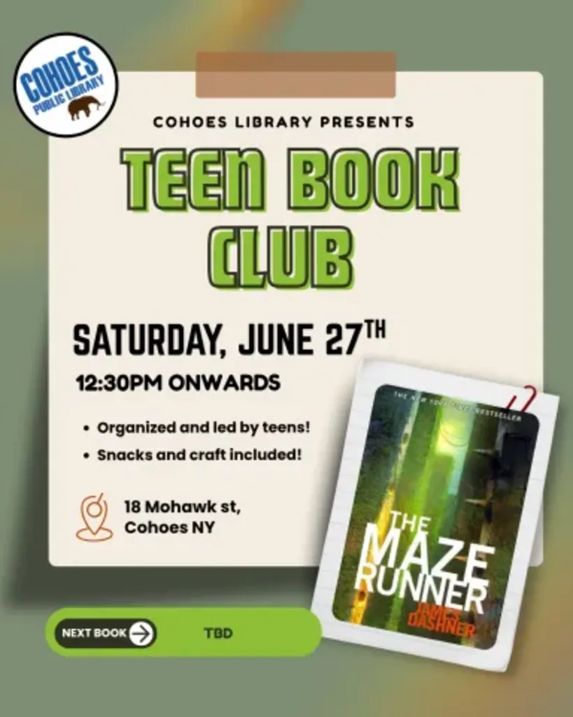 Teen Book Club The Maze Runner by James Dashner
