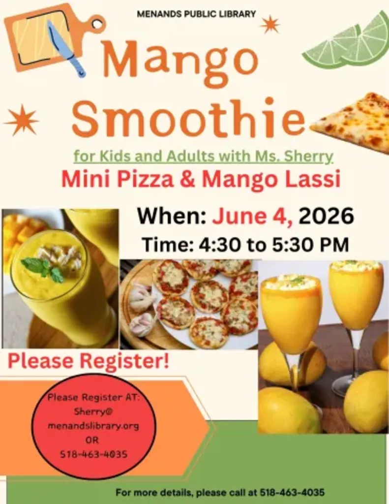Cooking Class Pizza & Mango Smoothie