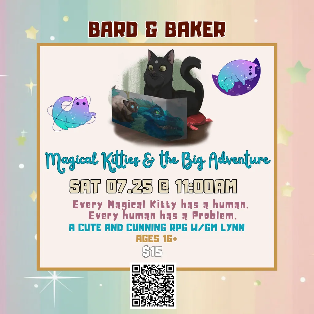Magical Kitties RPG w/ GM Lynn (Ages 16+)