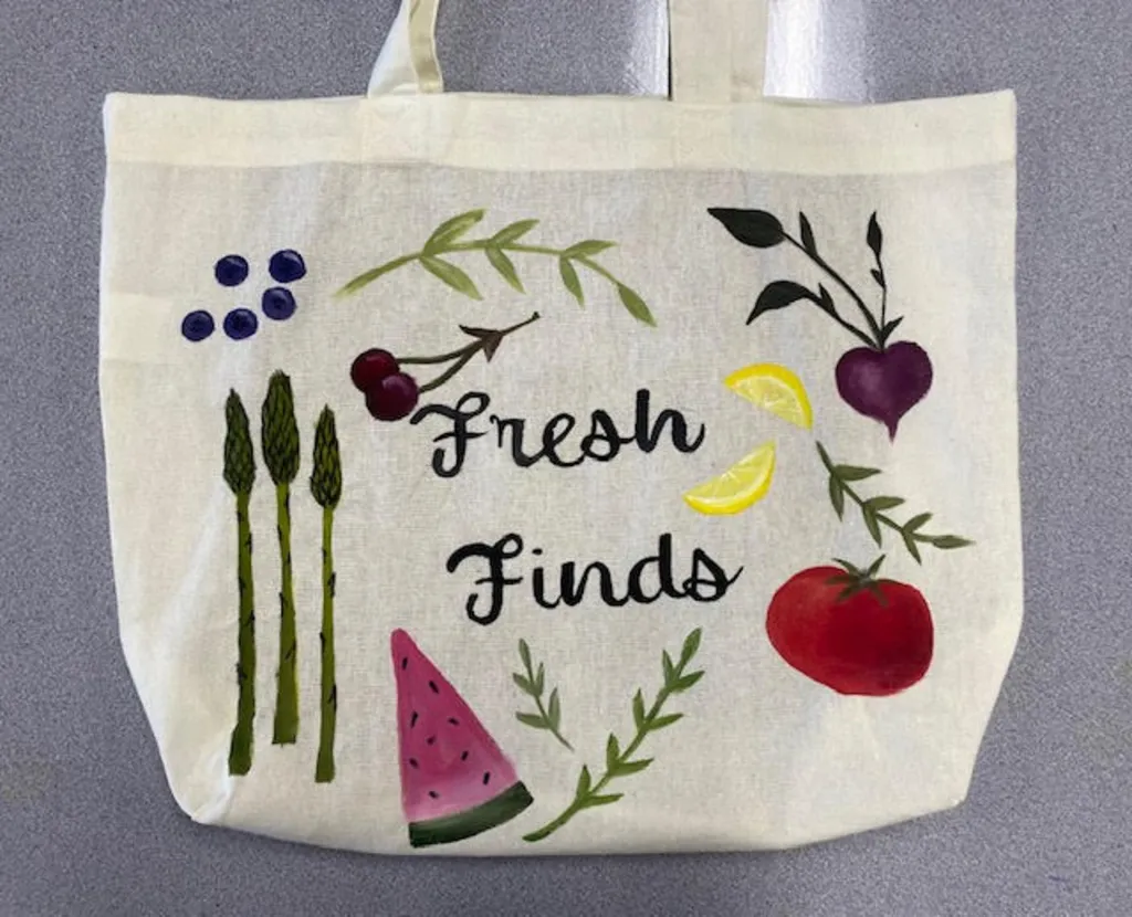 Farmers Market Canvas Tote Bag Paint & Sip Event! 6/14/26 @ 3:30pm