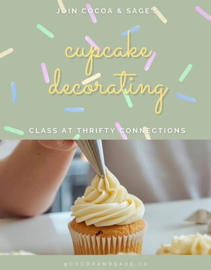 Buttercream Piping & Cupcake Decorating Class $55