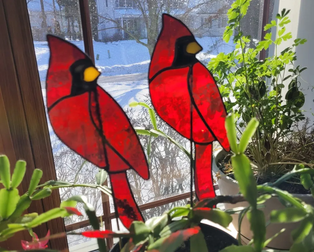 Create a Stained Glass Cardinal