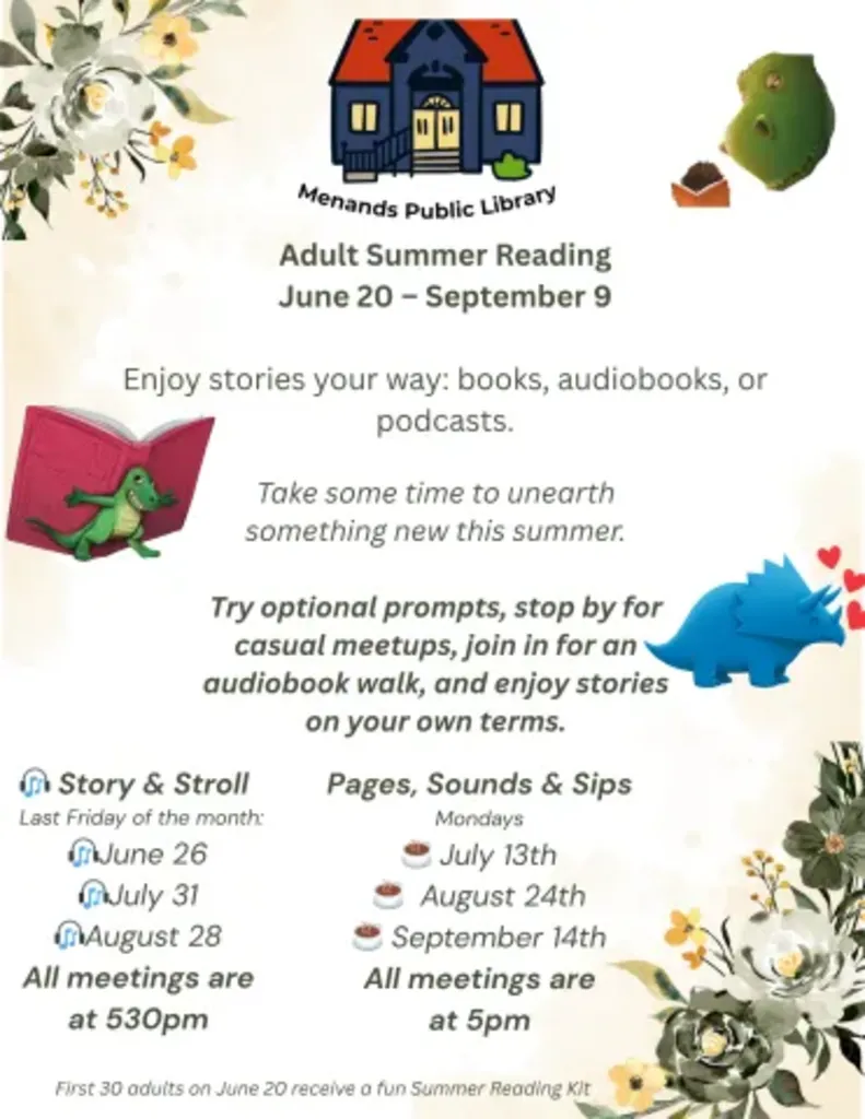 Adult Summer Reading: Stories Your Way at Menands Public Library