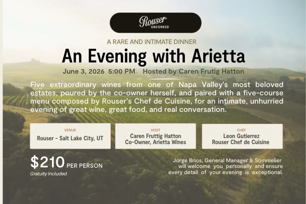 Rouser Uncorked Dinner with Arietta Winery