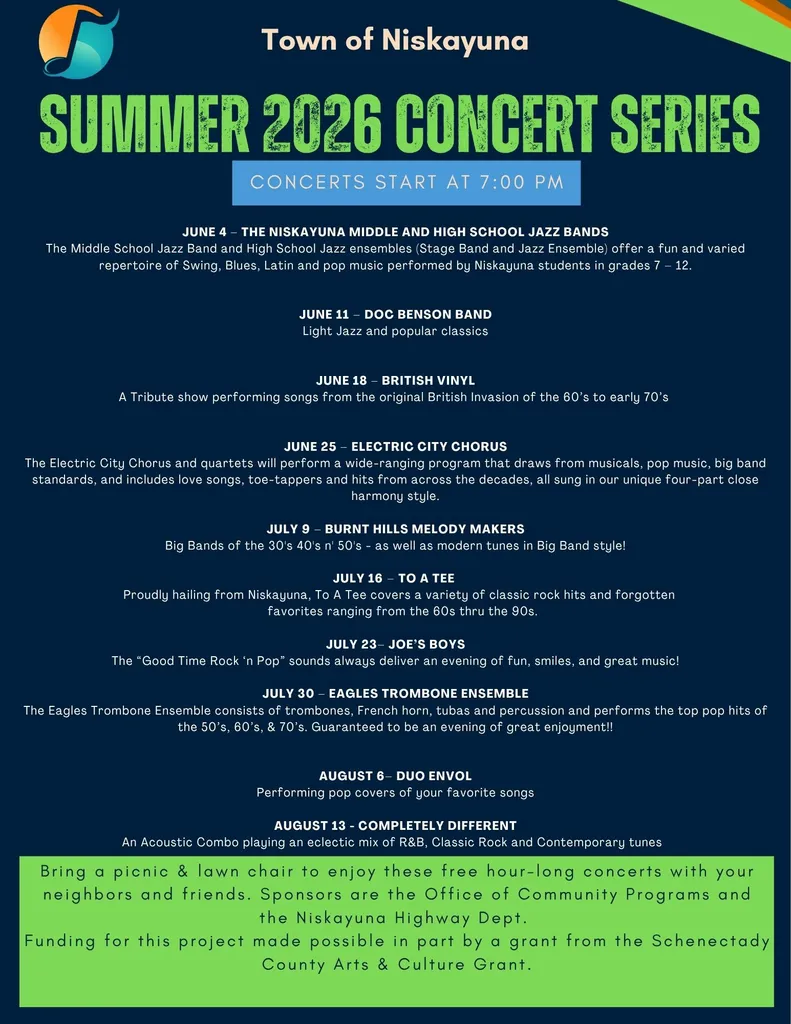 Niskayuna Summer Concert Series: COMPLETELY DIFFERENT