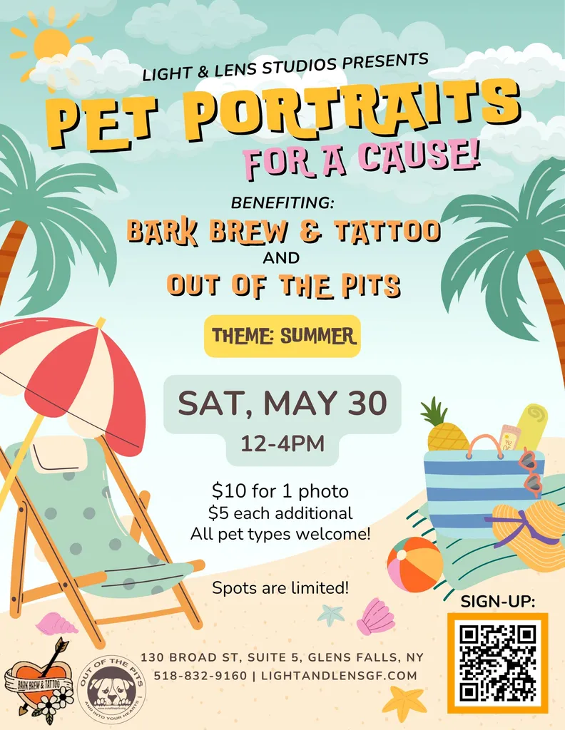 Pet Portraits For A Cause | Benefiting Out of the Pits AND Bark Brew & Tattoo