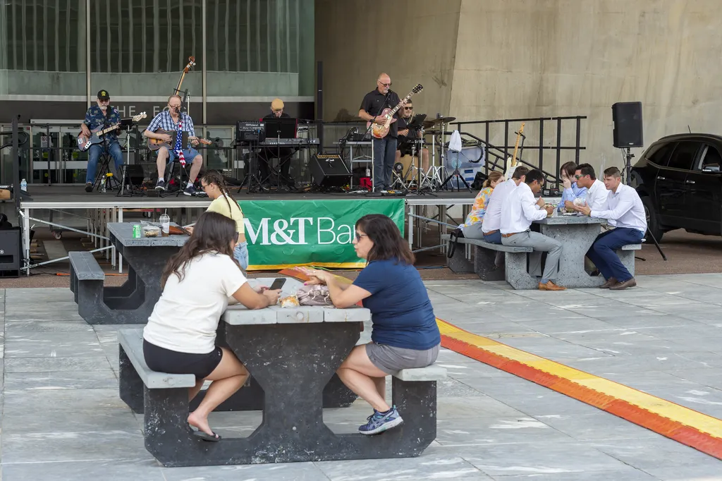 DJ Jonesy and De4ahWee Performs at Lunchtime at the Plaza Music Series presented by M&T Bank