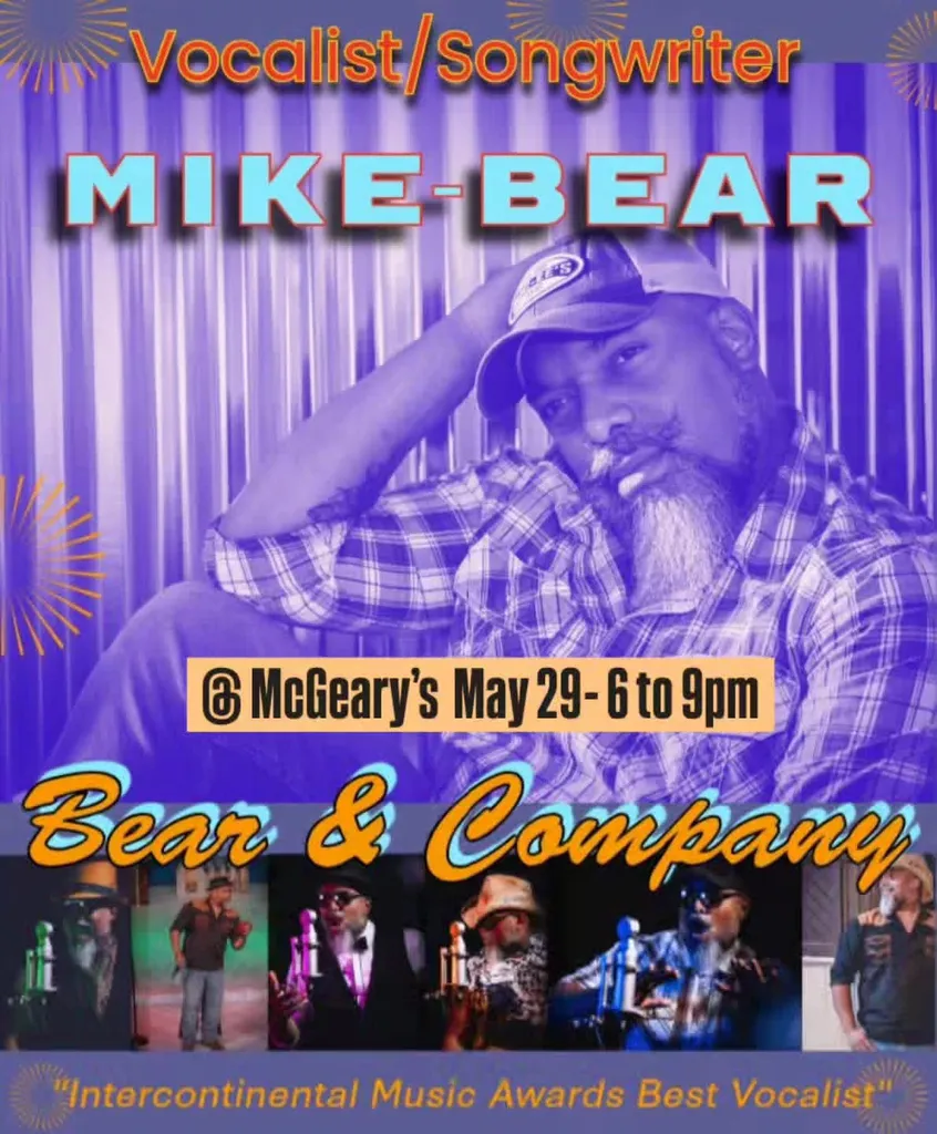 Bear and Company on Mcgearys patio!