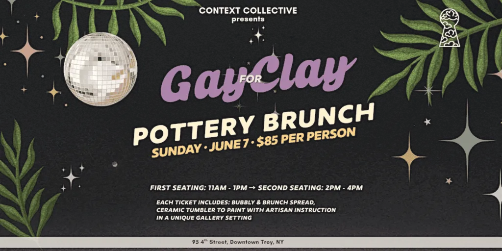 Gay4Clay Pottery Brunch: Paint and Sip