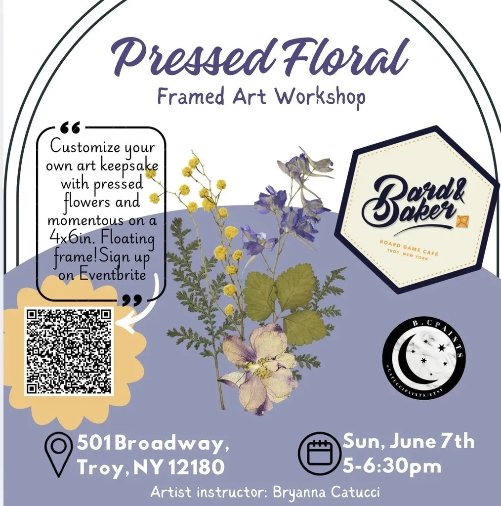 Pressed Floral Framed Art Workshop