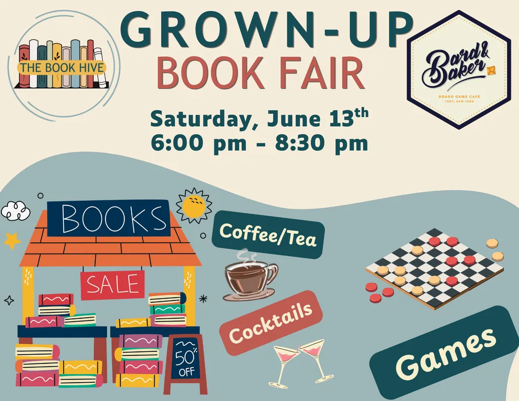 Grown-Up Book Fair with Book Hive