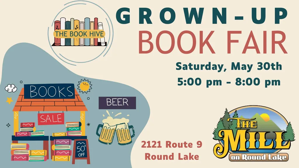 Grown-Up Book Fair at The Mill on Round Lake