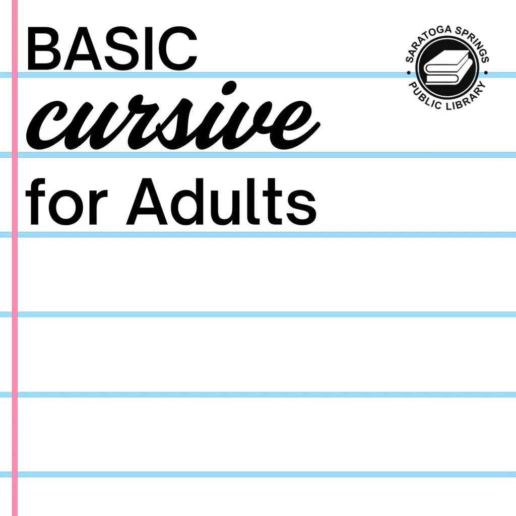 Basic Cursive for Adults In-Person