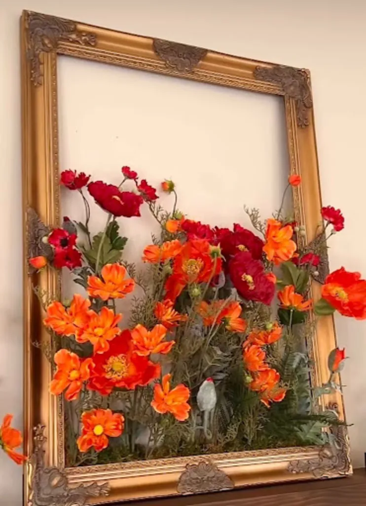 Whimsey in Bloom: 3D Framed Floral Art $30.00